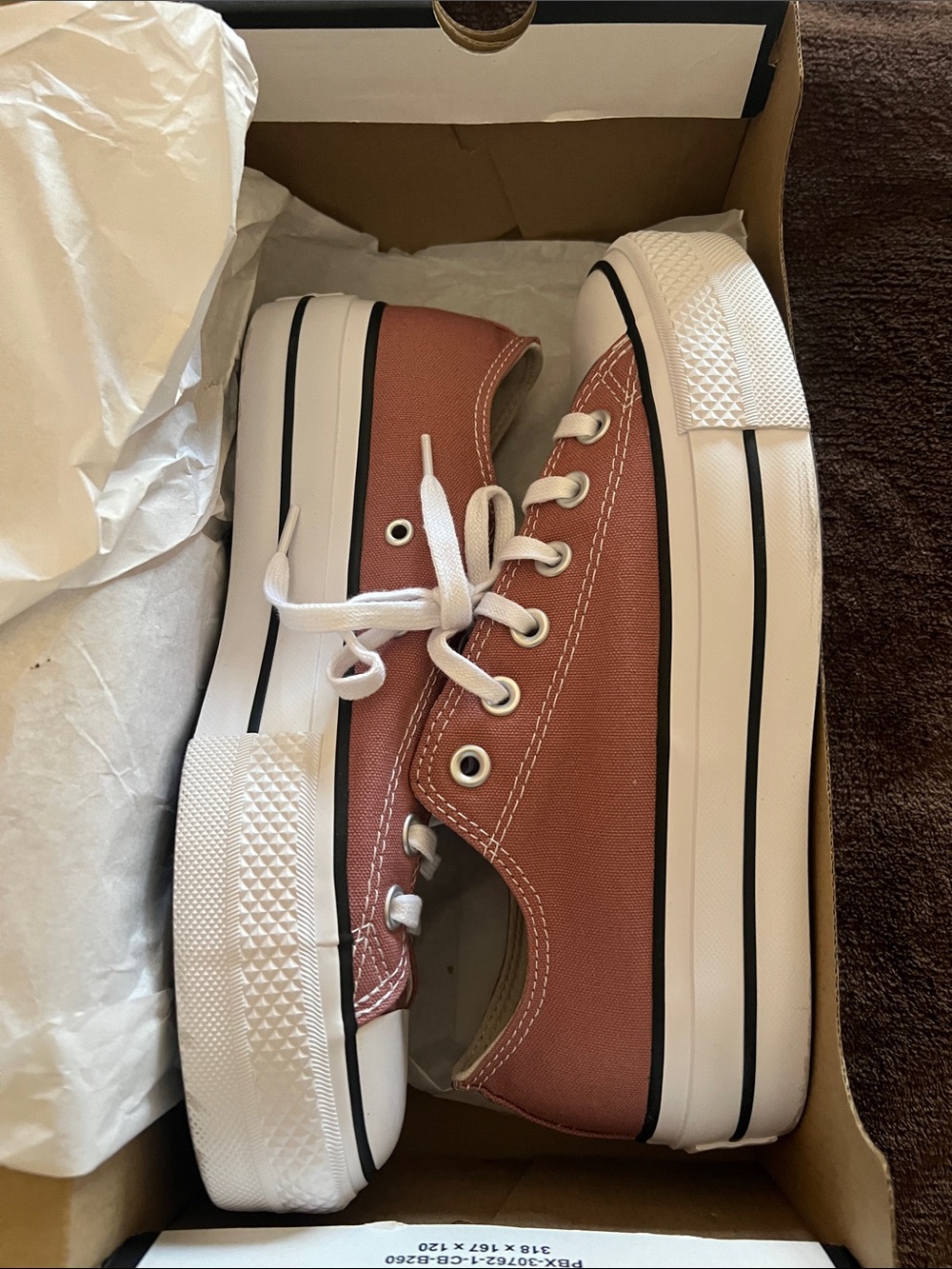 Converse Pink Low Top Canvas Sneakers - Picture 4 of 5